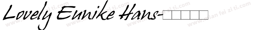 Lovely Eunike Hans字体转换